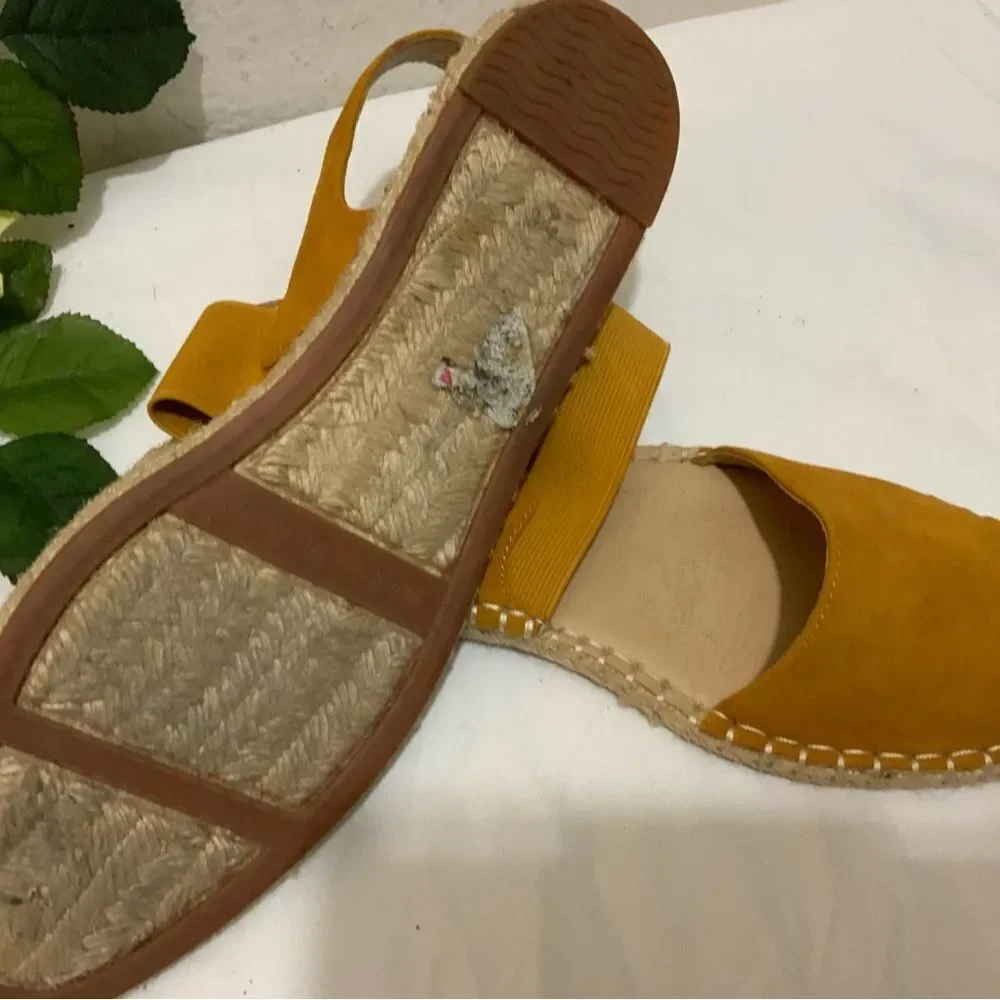 Adrienne Vittadini Angelo Women's Suede Espadrille Sandals Size‎ 10